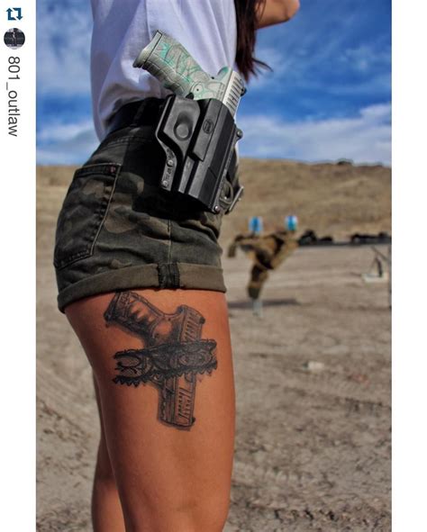 gun tattoo|gun tattoos for women.